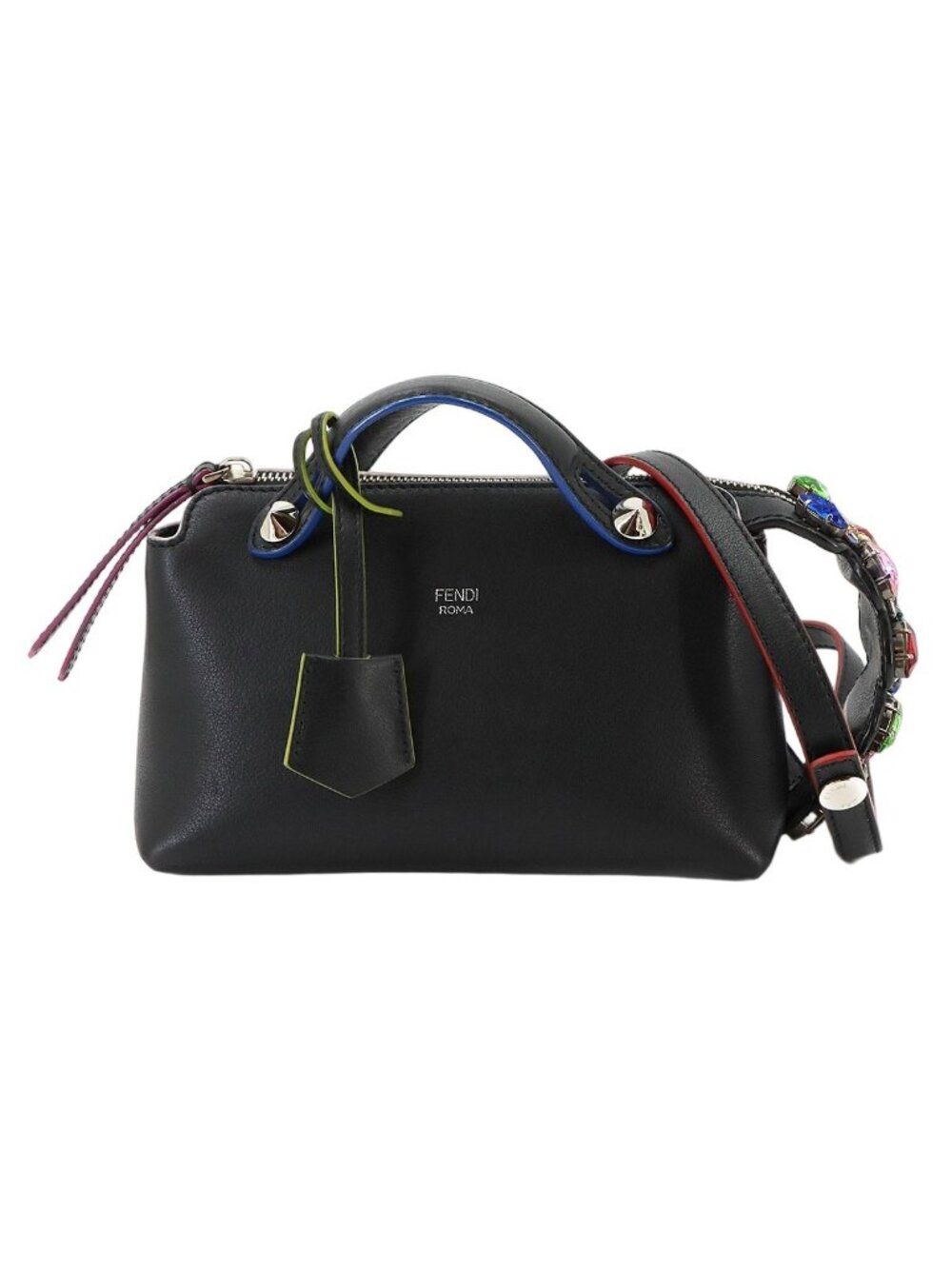 Fendi by the Way Mini 2-Way Bag Leather Black